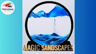 Moving Sand Art | Decorative Sandscape in Motion | Round Motion Frame