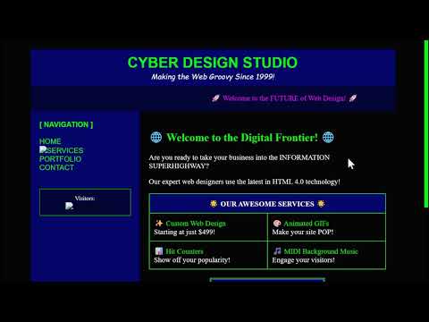 🌀 I Built a Retro 90s Website — No JS, No Frameworks, Just Pure HTML Vibes 💾