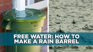 How to Make a Rain Barrel from a Garbage Can