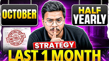 Half Yearly Exams 2025-26 Strategy 📚 | 1 Mahine ka Perfect Plan + Official Timetable Out | MP Board