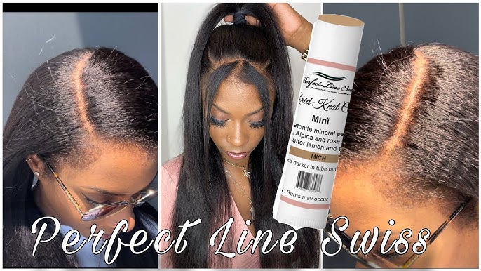 🤔PERFECT LINE SWISS or EBIN KNOT CONCEALER Fake Scalp Lace Wig  Install 