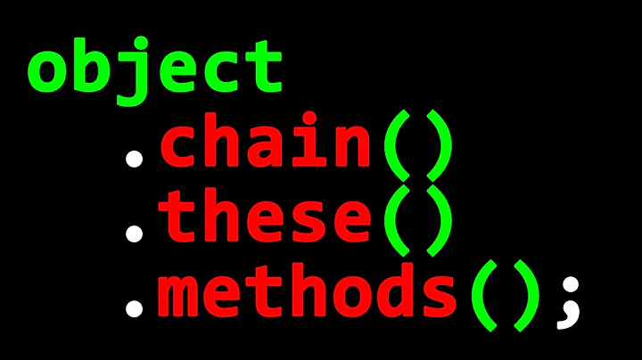 Method Chaining is Awesome
