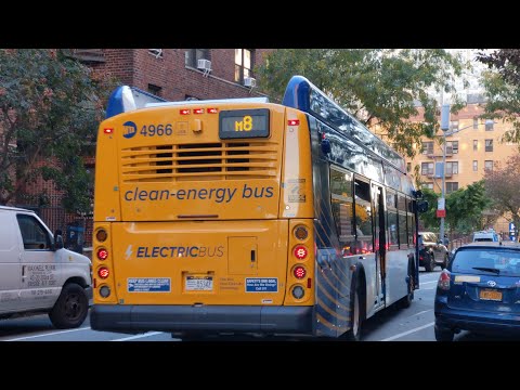 NYCT Bus: 2023 New Flyer XE40 Xcelsior CHARGE #4966 on the