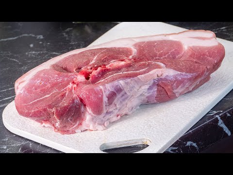 видео: Американский способ сделать свинину вкуснее буженины. Рваный кусок мяса в духовке