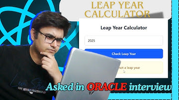 Oracle Interview Question: Leap Year Calculator in ReactJS | Crack Coding Interviews Fast! 🚀