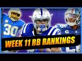 Running Back Rankings for WEEK 11 of 2022 Fantasy Football