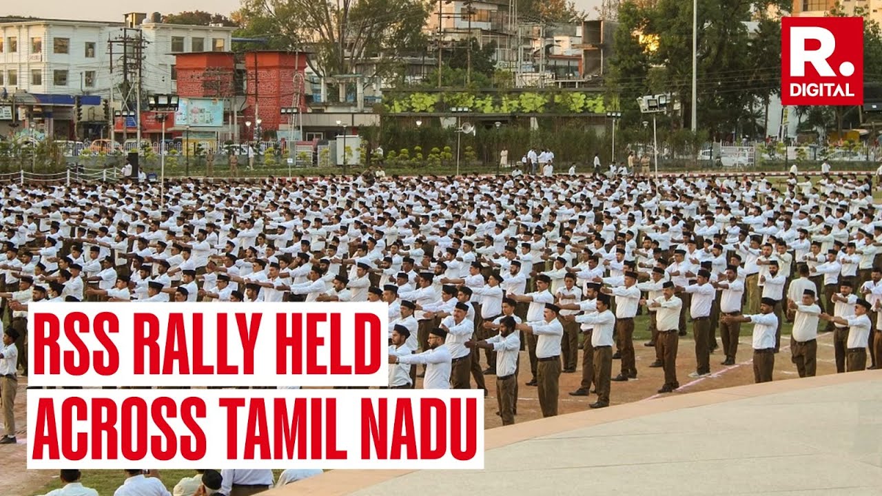 RSS Members Conduct Route Marches In 55 Different Locations In Tamil ...