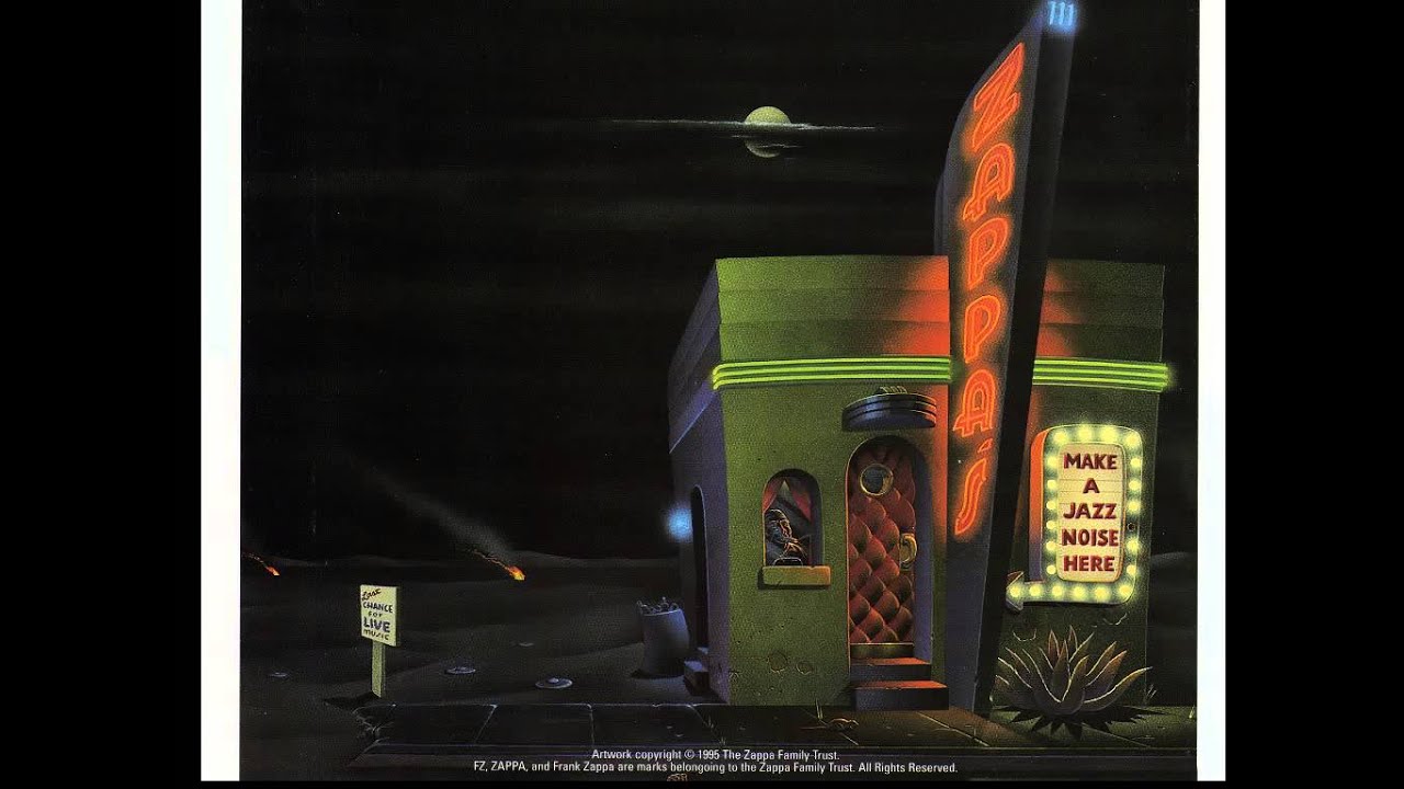 Frank Zappa black napkins YouTube