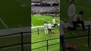 Mark Davis Owner of the Las Vegas Raiders Walks out to Bragr the Best NFL Pickem App