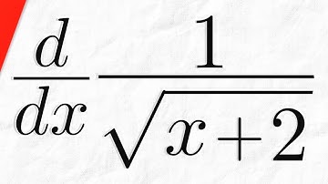 Derivative of 1/sqrt(x+2) | Calculus 1 Exercises