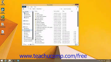 Windows 8.1 Tutorial File Explorer in Windows 8.1 Microsoft Training Lesson 2.1