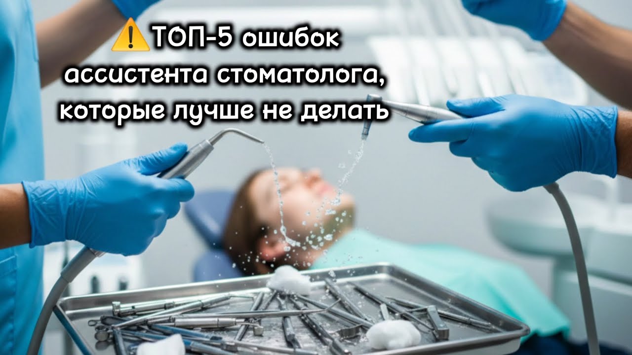 ТОП 5 ошибок ассистента стоматолога,  которые лучше не делать #стоматология #зубы #dentist 
