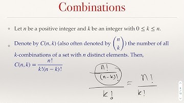 Counting: Permutations and Combinations Without Repetition (without Replacement)
