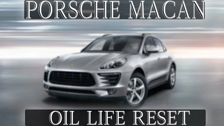 Porsche Macan - Oil Life Reset W/iCarSoft POR II Scanner