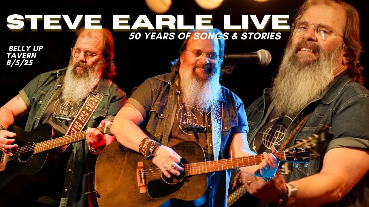 Steve Earle Live at Belly Up: 50 Years of Songs & Stories | 8/5/2025 Acoustic Set