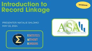 CIRS-SWB May 2024 Webinar: Introduction to Record Linkage