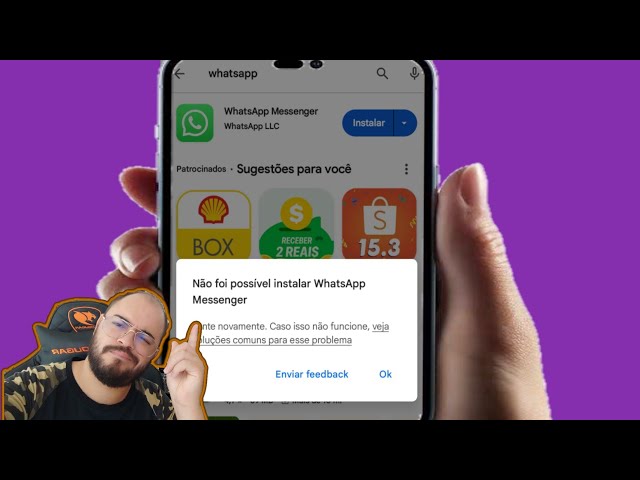 celular não quer instalar o WhatsApp da Google play store (resolva sem formatar o celular) class=