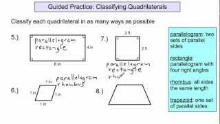 Lesson 10-3: Quadrilaterals and Other Polygons