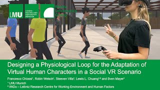 Physiological Loop for the Adaptation of Virtual Human Characters in a Social VR Scenario