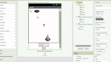App Inventor 2: FireEnemy_The fighter and the UFO with each other