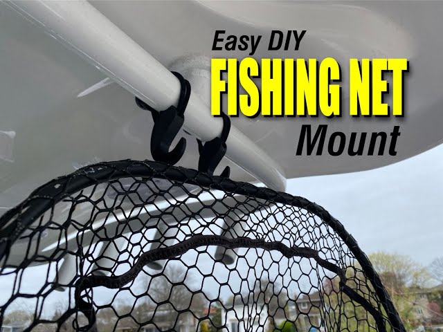 DIY Fishing Net Mount: Easy Hook for Center Console Hardtop Hand Rail 