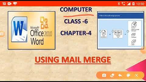 Computer| Class 6| Chapter 4| Using Mai Merge
