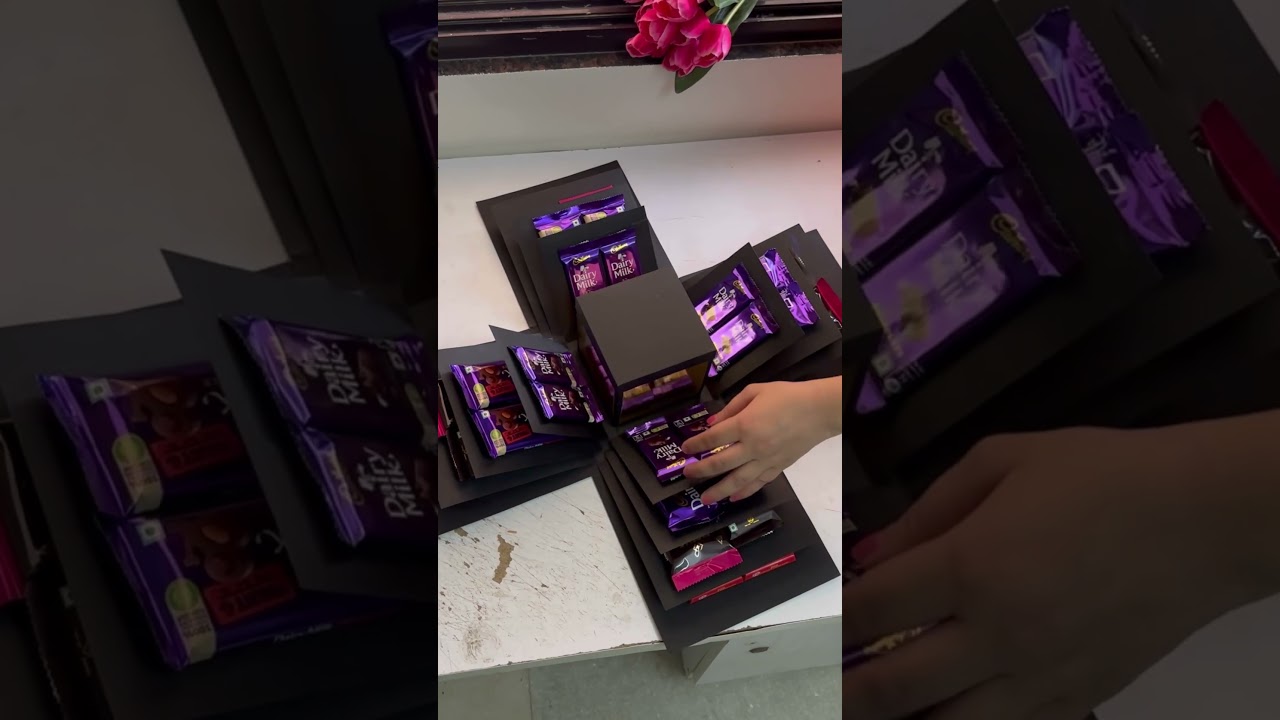 Chocolate explosion box ๐ Best birthday gift for chocolate lovers