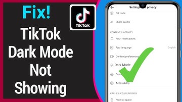 Fix TikTok Dark Mode Not Showing Problem Solved ||  Why Can