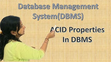 ACID properties in DBMS #dbmslectures #dbmstutorials  Ask Concept Builder