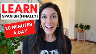 Simple Spanish Study Plan (20-minute daily Spanish learning routine)