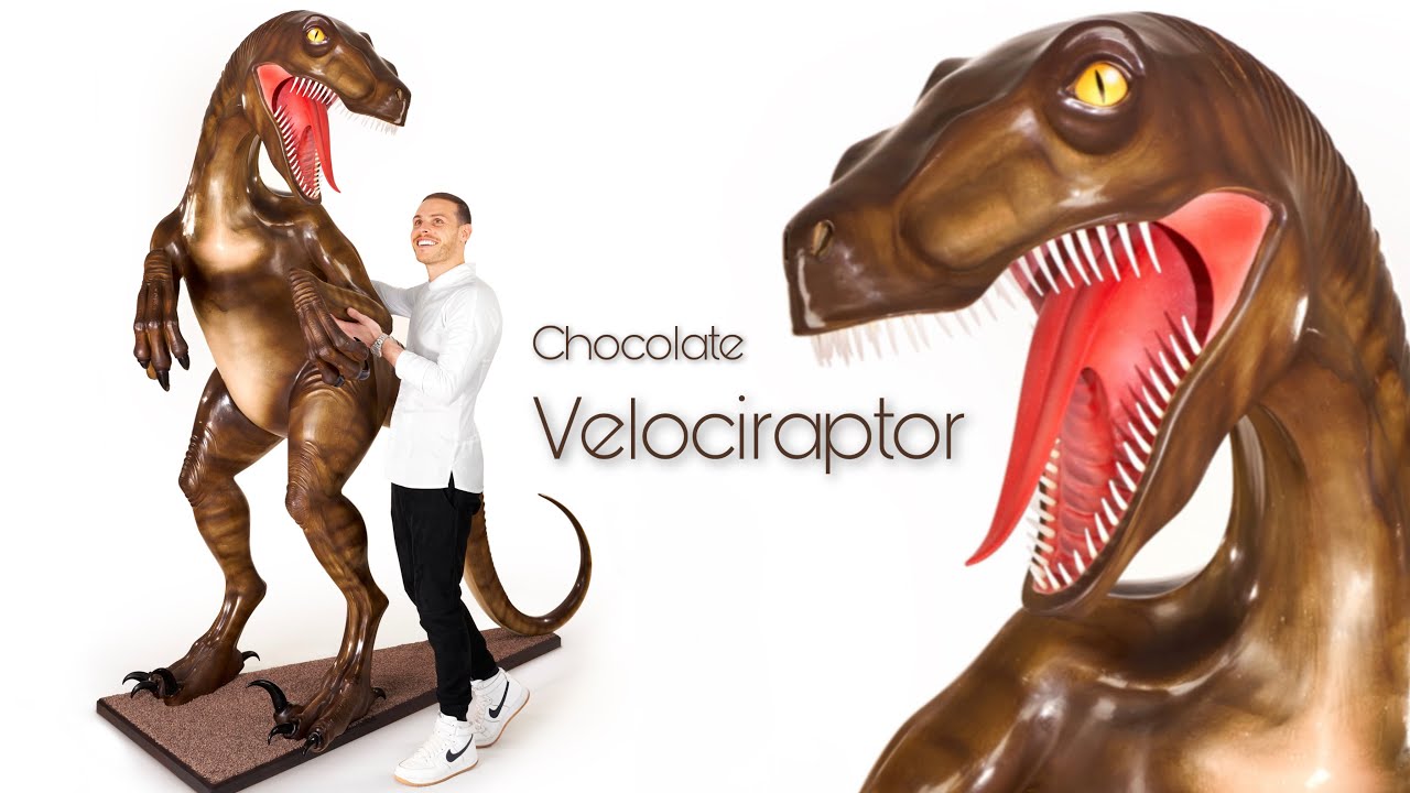 ⁣Chocolate Velociraptor!