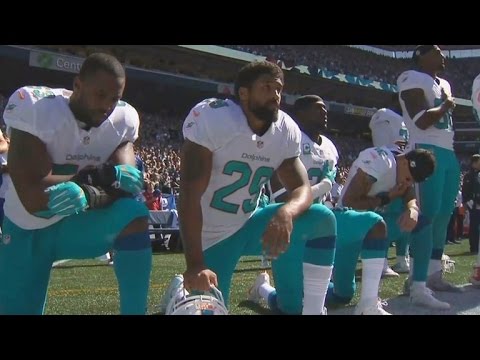 NFL player sits out national anthem to protest Virginia violence