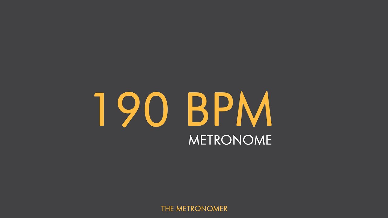 190 bpm metronome