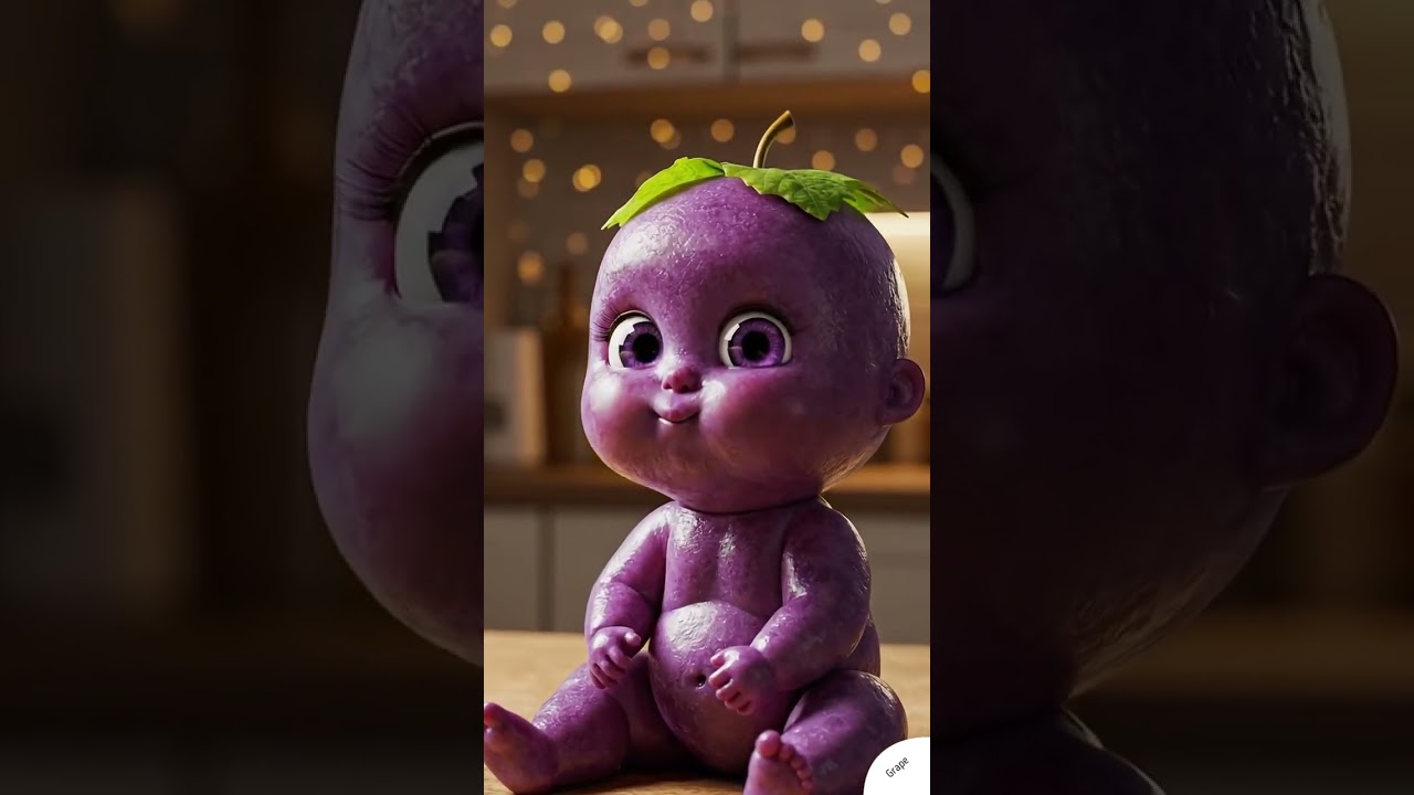 Cute Grape Baby Eating Grape 🍇 ASMR Baby Fruit