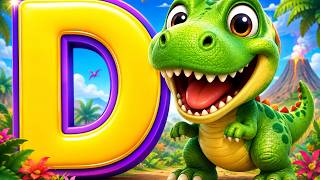 A to Z Dinosaurs for Kids Learn Dinosaur Names ABC Alphabet Song Toddler Nursery Rhymes