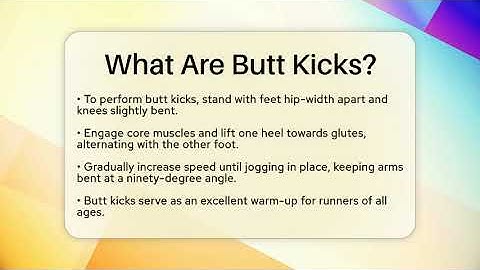 What Are Butt Kicks? - Running Beyond Limits