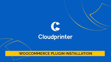 WooCommerce plugin installation