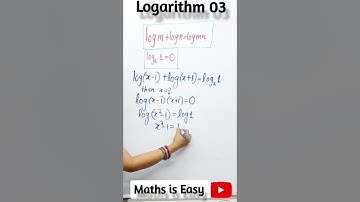 Logarithm | Basic Logarithm | Logarithm for CUET/ NDA/JEE/Class 12 #shorts #youtubeshorts #logarithm