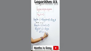 Logarithm | Basic Logarithm | Logarithm for CUET/ NDA/JEE/Class 12 #shorts #youtubeshorts #logarithm