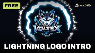 Free Lightning Logo Intro Template | Thunder Strike | No Watermark