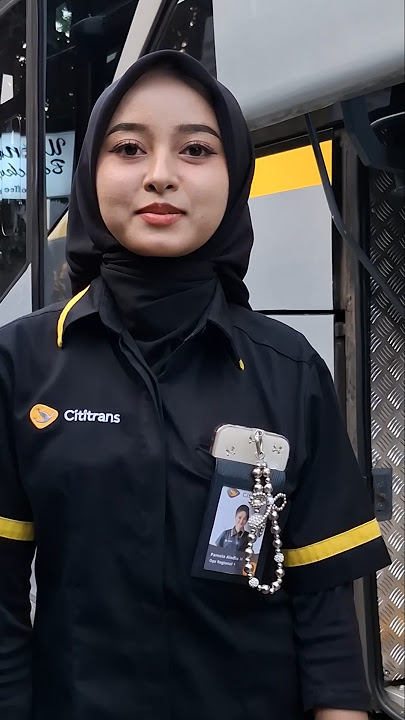 Beautiful princess from Muara Enim, Sumatra 🤩Sis Famela, Cititrans bus flight attendant 🔥#shotsviral