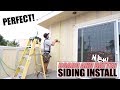 Board and Batten Siding Installation: Going Around Stairs!