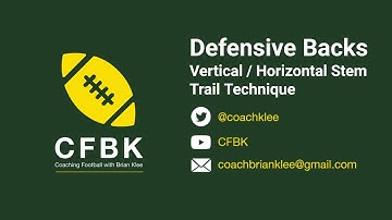 CFBK Quick Snap Defensive Back (DB) Pass Coverage Basics