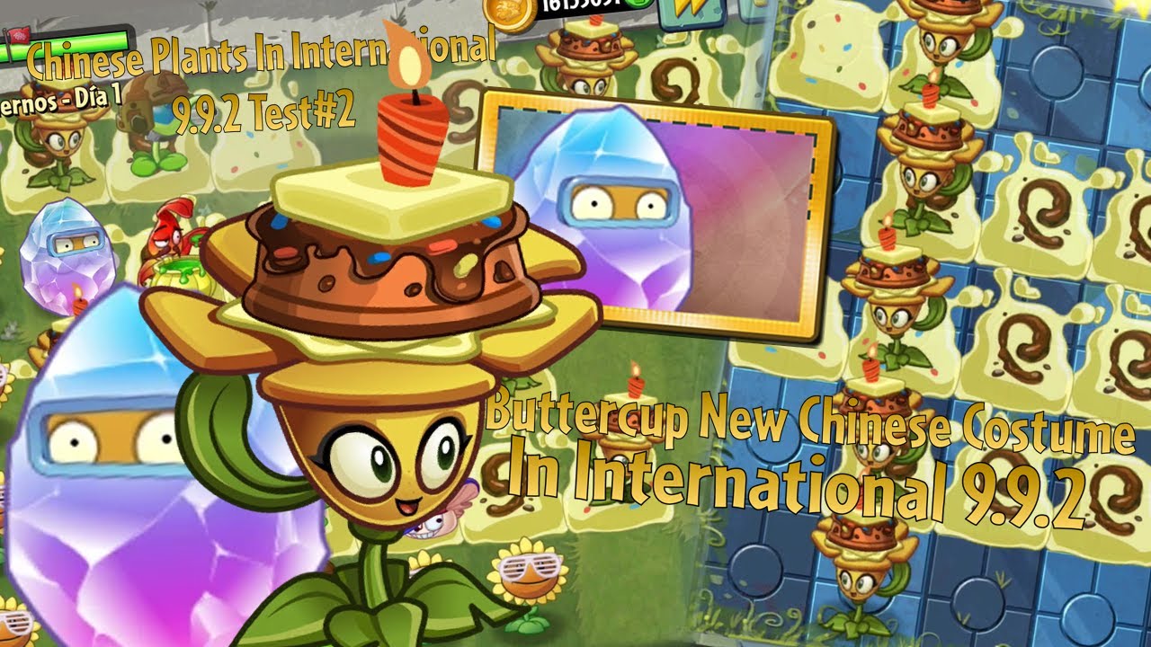 Pvz 2 Buttercup New Chinese Costume In International 9.9.2 Chinese