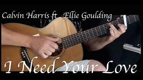 Kelly Valleau - I Need Your Love (Calvin Harris ft. Ellie Goulding) - Fingerstyle Guitar