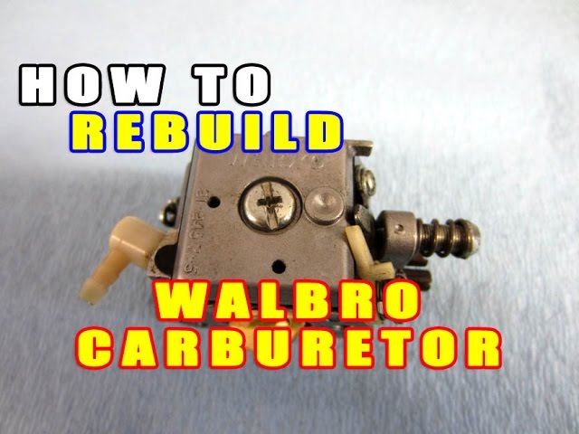 Walbro carburetor overhaul for chainsaw and brush cutter. Membrane  replacement 