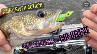 Chasing MONSTER Walleye on the Rainy River | Day 1 | Custom Baits FTW! 💥