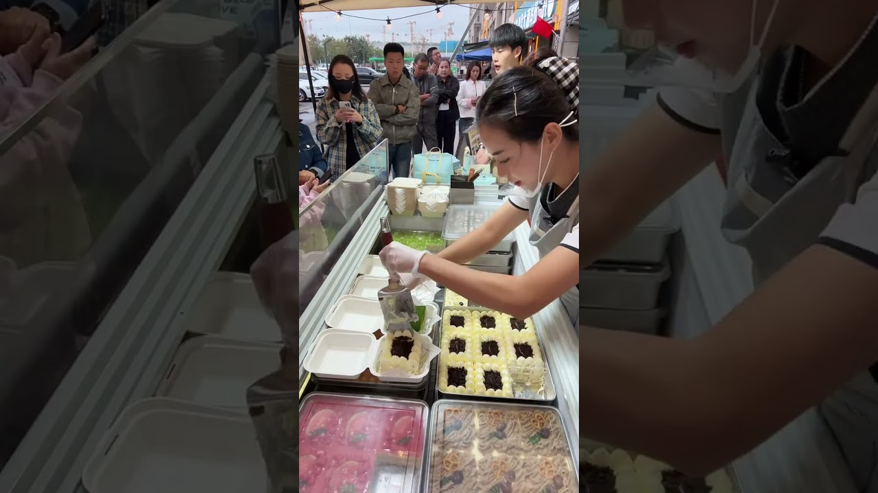Selling tiramisu at a stall makes money.