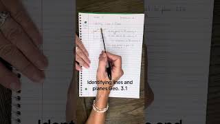 Geo. 3.1 Parallel, perpendicular, and skew lines   #linesandplanes #skewlines
