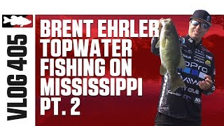 Brent Ehrler Fishing the Lucky Craft Sammy Bug 100 on the Mississippi - TW VLOG #405